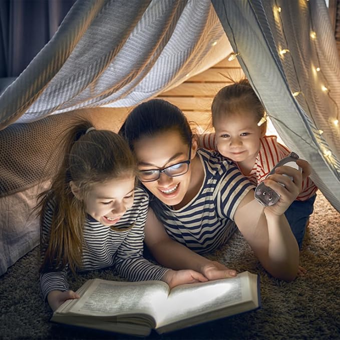 4 Pack Small Mini LED Flashlights for Kids Toddlers Cute Small Animal Flashlight- 2 in 1 Flashlight Camping Lantern Flashlights - Christmas Gifts Stocking Stuffers for Girls Boys Party Favors