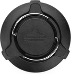 Cascade Mountain Tech Collapsible IPX4 Water-Resistant LED Lantern with 4 Light Modes - 3 Pack,Black/Silver