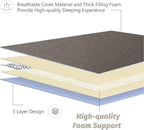 MAXYOYO Japanese Shiki Futon Mattress Floor Mattress Thicken Tatami Mat Sleeping Pad Roll Up Mattress Floor Lounger Bed Folding Couch Bed Mattress Pad for Guest Room, Charcoal Grey, King