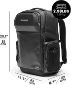 NANUK N-EDC 26L Carry-On Travel Backpack – Water-Resistant Laptop Backpack for Work Travel and Everyday Carry – Compact & Expandable, TSA-Ready, Smart Organization – Black