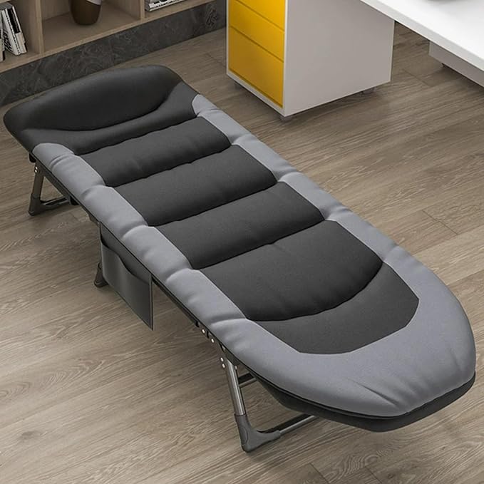 Sleeping Cots/Camping Cots for Adults, Folding Sleeping Cot Bed with Mattress, 6 Adjustable Positions, Portable Bed for Travel, Office, Home(180 * 60 * 30cm/70.9 * 23.6 * 11.8in)