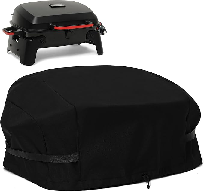 Cover for Megamaster 820-0065C 1 Burner Grill | Waterproof and Windproof Tabletop Gas Grill Cover for Megamaster, UV/Tear Resistant | No Disconnect Needed for Propane Tank (Cover Only)