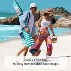 Qipi Beach Cabana - Easy to Set Up Canopy, Waterproof, Portable 6' x 6' Beach Shelter, Included Side Wall, Shade with UPF 50+ UV Protection, Ultimate Sun Umbrella - for Kids, Family & Friends