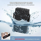 Waterproof Case with USB Rechargeable Electric Lighter, Airtight Holder Case for Whole Package 20pcs 84mm Size, Match Seal Storage Dry Box, EDC Survival Container for Fishing Kit, Camping