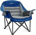 Oversized Camping Chair, Portable Folding Camping Chairs with Side Pocket, Cup Holder and Carry Bag, Heavy Duty Outdoor Camping Chairs for Adults, Fishing, Sports, Trip, up to 400lbs, Style 6