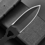 GTK397 Cool Fixed Knife D2 Steel Blade Stainless Steel Handle EDC Tool Knifes for Outdoor Camping Adventure Survival(B)