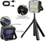 2 Pcs Portable LED Camping Light, USB Charging, Rechargeable, Black, 500 Lumen, Waterproof, Modern Style, Outdoor Use