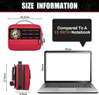 RHINO RESCUE Vehicle IFAK Trauma Kit with C-A-T Tourniquet, Tactical First Aid Kit Molle Pouch Red