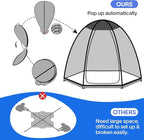 Alvantor Pop Up Screen House Gazebo with Mosquito Netting, Instant UV Resistant Sun Shelter for Patio & Backyard, Portable Canopy Tent for 2-10 Person