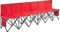 Yaheetech Foldable Sideline Bench 600D Oxford Double Layer Fabric