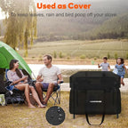 Carry Bag for Camp Chef 2-Burner Stoves, 1680D Heavy Duty Camping Stove Carry Case with Padded Handles, Waterproof and Long-lasting, for Camping, Tailgating, BBQ, Size 35''x17''