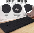 Zone Tech Camping Cot Mattress Pad Premium Quality Outdoor Comfortable Thicker Cotton Sleeping Cot Lightweight Waterproof Bottom Pad Mattress for Adult, Kid