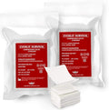 Everlit [2 Pack] Z-Folded Compressed Sterile Gauze 4.5" x 4.1 Yards, 6-Ply White Cotton, Essential First Aid and Stop The Bleed Kit Supply for Home, Medical, and Tactical Emergency Use (2)