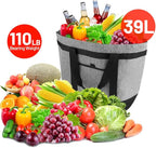 mosago Insulated Food Delivery Bag, 4-Layer Thermal Cooler Bag for Travel & Picnic, Large 39L Grocery Tote for Women/Men, Leak-Resistant Commercial Catering Bag for Pizza & Hot/Cold Food, Grey
