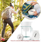 miniwell Filtration System- Water Camping Filter with Replaceable Filter - for Hiking Purification- Remove Chlorine,Sediments, BPA Free- Emergency