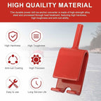 Ice Anchor Power Drill Adapter Fits 1/2" Electric Drill Chuck and 3/8" Ice Anchor Connection End, Ice Shelter Accessories for Ice Fishing Shelter Tent, Red Ice Shanty Anchors Adapter