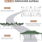 COBIZI 10x20 Pop Up Canopy Tent with Sidewalls,Party Tent Outdoor Gazebos, Waterproof & UV50+,3 Adjustable Heights,Higher Frame Design - Extra Tall for Parties Backyard,Weddings,Markets, Green