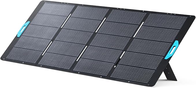 Anker SOLIX PS400 Solar Panel with Adjustable Kickstand, 400W Foldable Portable Solar Charger, IP67 Waterproof, Smart Sunlight Alignment, for Camping, RVs, and Blackouts