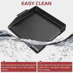 Cast Iron Griddle Gas Grill Pan Insert for Weber Charbroil Nexgrill Replacement Parts Universal Stove Top Flat Charcoal Cooking Plate Outdoor Camp Tailgating Teppanyaki Accessory 17" x 13"