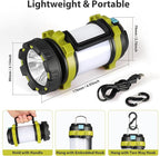 1 Pack Camping Lantern, Outdoor LED Camping Light, Rechargeable Flashlights with 1000LM, 6 Modes, IPX5 Waterproof Portable Emergency Camp Light for Hurricane Survival - Green