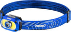NEBO MYCRO 550+ Rechargeable Headlamp | 550 Lumens, 7 Light Modes, Water Resistant, Detachable Hat Clip, Super Bright Head Lamp for Camping & Hiking, Includes USB Charging Cable – Blue