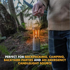 UCO Original Candle Lantern Value Pack with 4 Candles and Storage Bag, Original Collapsible Candle Lantern for Camping & Emergency Preparedness