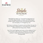 Simple Kitchen Chicken with Wild & White Rice Soup Mix - 17 Servings for Meal Prep, Gluten Free, Dehydrated & Freeze Dried Survival Food, Camping Meals, Backpacking & Hiking, Survival Kit, Pack of 4