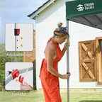CROWN SHADES 12x12 Pop Up Canopy Tent Instant Commercial with 150D Silver Coated Fabric Including 1 Removable Sidewall, 4 Ropes, 8 Stakes, Weight Bags, STO 'N Go Bag, Forest Green