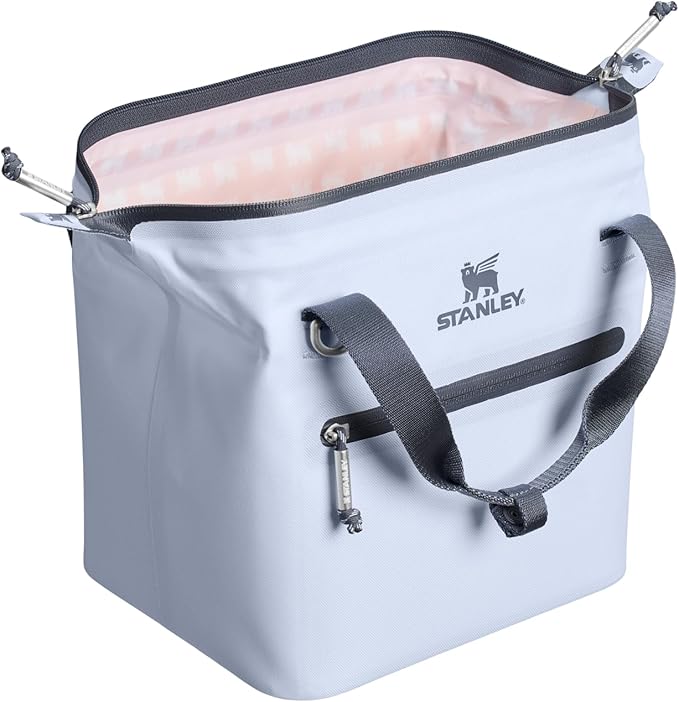 Stanley All Day Julienne Mini Soft Cooler Bag and Lunch Box 7.4 Quarts | 10 Can Cooler with Handles and Strap | Stays Cold for Hours | Insulated Travel Bag with Zipper | BPA-Free | Dew Drop