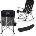 Picnic TIME NCAA Unisex-Adult NCAA Outdoor Rocking Camp Chair, XL Heavy Duty Camping Chair for Adults