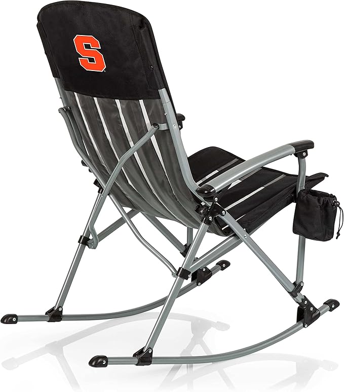 Picnic TIME NCAA Unisex-Adult NCAA Outdoor Rocking Camp Chair, XL Heavy Duty Camping Chair for Adults