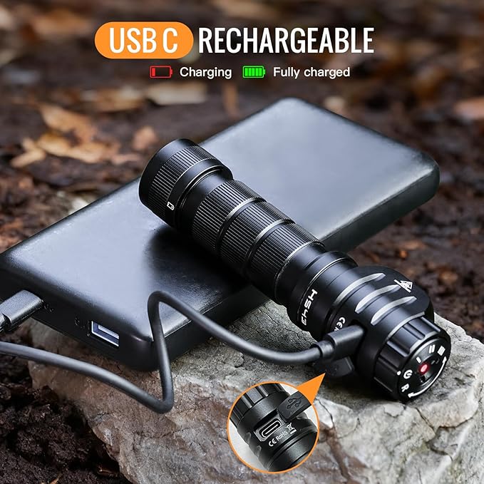 Sofirn HS43 Headlamp with Red Light, 3200 Lumen Rechargeable LED Headlamp Waterproof With Magnetic Base for Adults, Perfect for Camping, Hiking, Hunting, Long Battery Life, Adjustable Rotary Switch