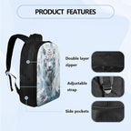 Tiger Backpacks with Lunch Box for Boys Back to School, 5th Grade Boy Backpack 4 PCS Set Lunch Box Large Water Bottle Holder Pencil Case for Kids Back to School