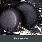 All-Clad Essentials Hard Anodized Nonstick Multi-Pot 7 Quart Oven Broiler Safe 500F Strainer, Pasta Strainer with Handle, Pots and Pans Black