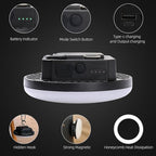 Camping Lantern 10500mAh Rechargeable Battery, 32W Ultra Bright LED Hanging Light with 3 Modes, Waterproof Portable Tent Lighting for Outdoor Emergency & Hiking