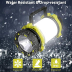 1 Pack Camping Lantern, Outdoor LED Camping Light, Rechargeable Flashlights with 1000LM, 6 Modes, IPX5 Waterproof Portable Emergency Camp Light for Hurricane Survival - Green