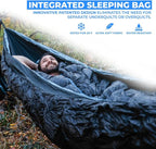 GRAND TRUNK Evolution 20 Down Hammock – Cold Weather Hammock with Integrated Sleeping Bag & Underquilt, 20°F Rated, Lightweight Camping & Backpacking Hammock