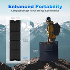 210W Portable Solar Panel, Waterproof Foldable Solar Panel Power Backup, Solar Charger for Power Station RV Camping Off Grid