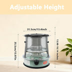 Kerosene Heater for Indoor & Outdoor Use, 9000 BTU 4.6L Portable Non Electric Stove with Fuel Gauge, Cordless Kerosene Space Heaters for Camping, Garage, Basement, Emergency Oil Heater, Green