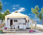 ABCCANOPY Outdoor Pop up Canopy Tent, 10x10 Instant Portable Canopy for Camping, Beach, Backyard, Beige