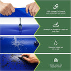 30 Gallon Water Storage Bladder - 1000D PVC Blue RV Water Tank, Portable Collapsible Storage Bladder Containers for Gardens, Camping, Emergency Use
