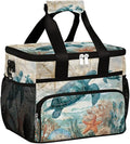 Vintage Turtle Ocean Soft Cooler Bag Insulated Lunch Box for Men & Women, Large Leakproof Lunch Bag Portable Beach Cooler for Work, Picnic, Road Trips,Fishing, Travel, Camping,A-2