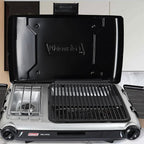 Grill Grates for Coleman 2-in-1 Camping Grill, Cooking Grid for Coleman 2 Burner Propane Stove, Fits Coleman Classic 2-Burner 2000020929 2000020925 2157480 ‎2000038016 Propane Stove Replacement Parts