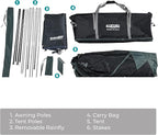 Kakadu Camping Tent Cot, 2 Person, Quick Setup, Folding, Compact, Elevated Tent with BlockOut Rain Fly, Awning Poles, Ultra-Fine Mesh Windows, and Carry Bag