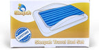 Sleepah Inflatable Toddler Travel Bed Portable Kids Air Mattress Set w Safety Bed Rail Guards for Kids & Toddlers – Set Includes Pump, Carry Case, Pillow & More - Perfect Transitional Cot Aqua