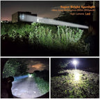 Super Bright Handheld Spotlight Flashlight LED High lumens Rechargeable, Most Powerful Spot Lights Hand held Large Capacity 10000 Long Lasting High Power Searchlight Big Flashlight
