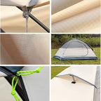 Tent Family Tent, Camping Tent, Dome Tent, Dark and Cool Inside, 3-4 People Awning, Standing Height UV, Protection Floor Pan Waterproof