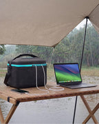 Anker 536 Portable Power Station with Anker Carrying Case Bag, 508Wh Solar Generator (Solar Panel Optional),500W 9-Port Powerhouse, 4 AC Outlets, 60W USB-C PD Output, LED Light for Outdoor Camping