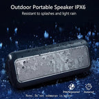Solar Bluetooth Speaker Portable Wireless, 50H Playtime with HD Stereo Sound,5000mAh Can Charge Cell Phone,BT5.3,Outdoor Waterproof IPX6,TWS Pairing/AUX/TF play for Camping/Beach/Party/travel/Cycling