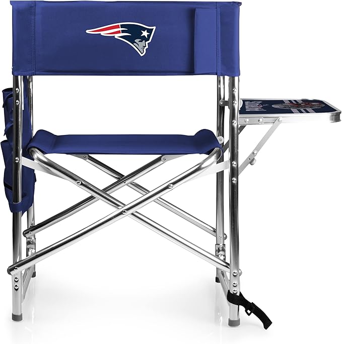Picnic TIME NFL Unisex-Adult NFL Sports Chair with Side Table, Beach Chair, Camp Chair for Adults